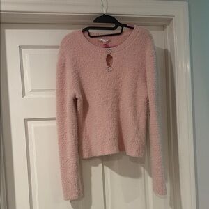 Pink Fuzzy Women's Sweater